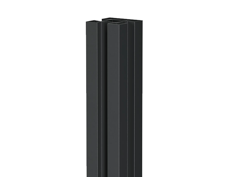 Alu-Steckzaunpfosten 72x72 mm ohne Zubehör | VIDUAL 